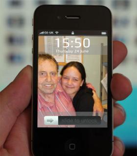 My Dad and Franchesca (my niece)