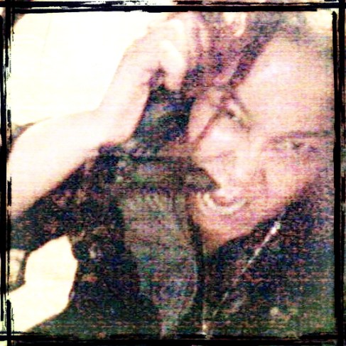 Author Sumiko Saulson - with a rubber bat