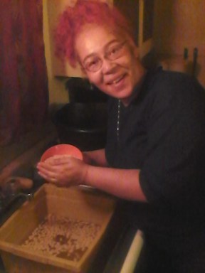 And STILL washing pumpkin seeds!